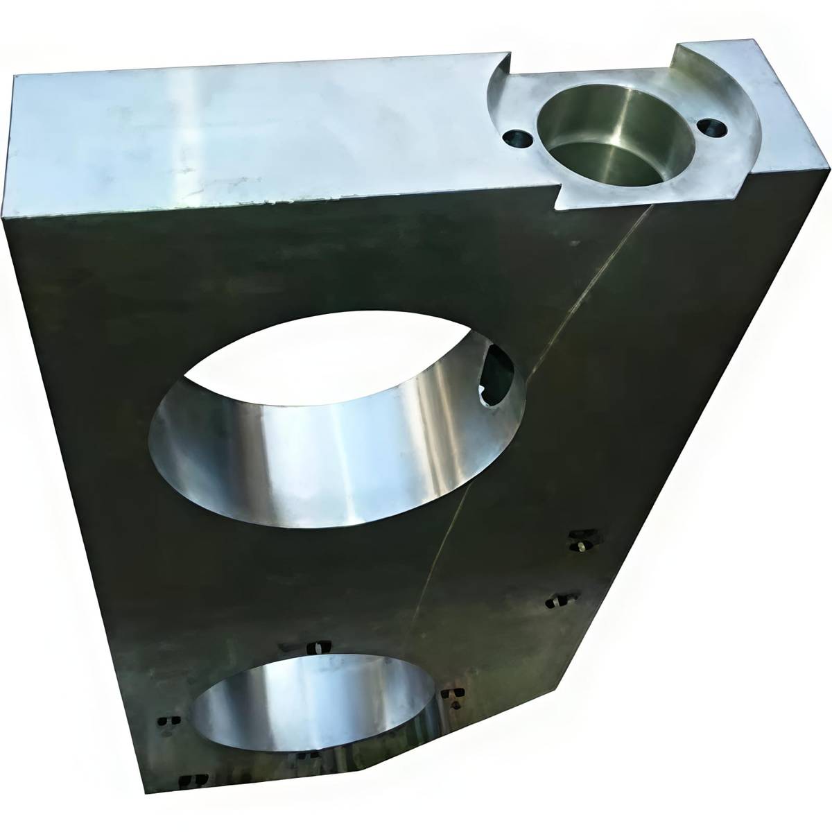 Large Steel Plate Block – Precision Bored