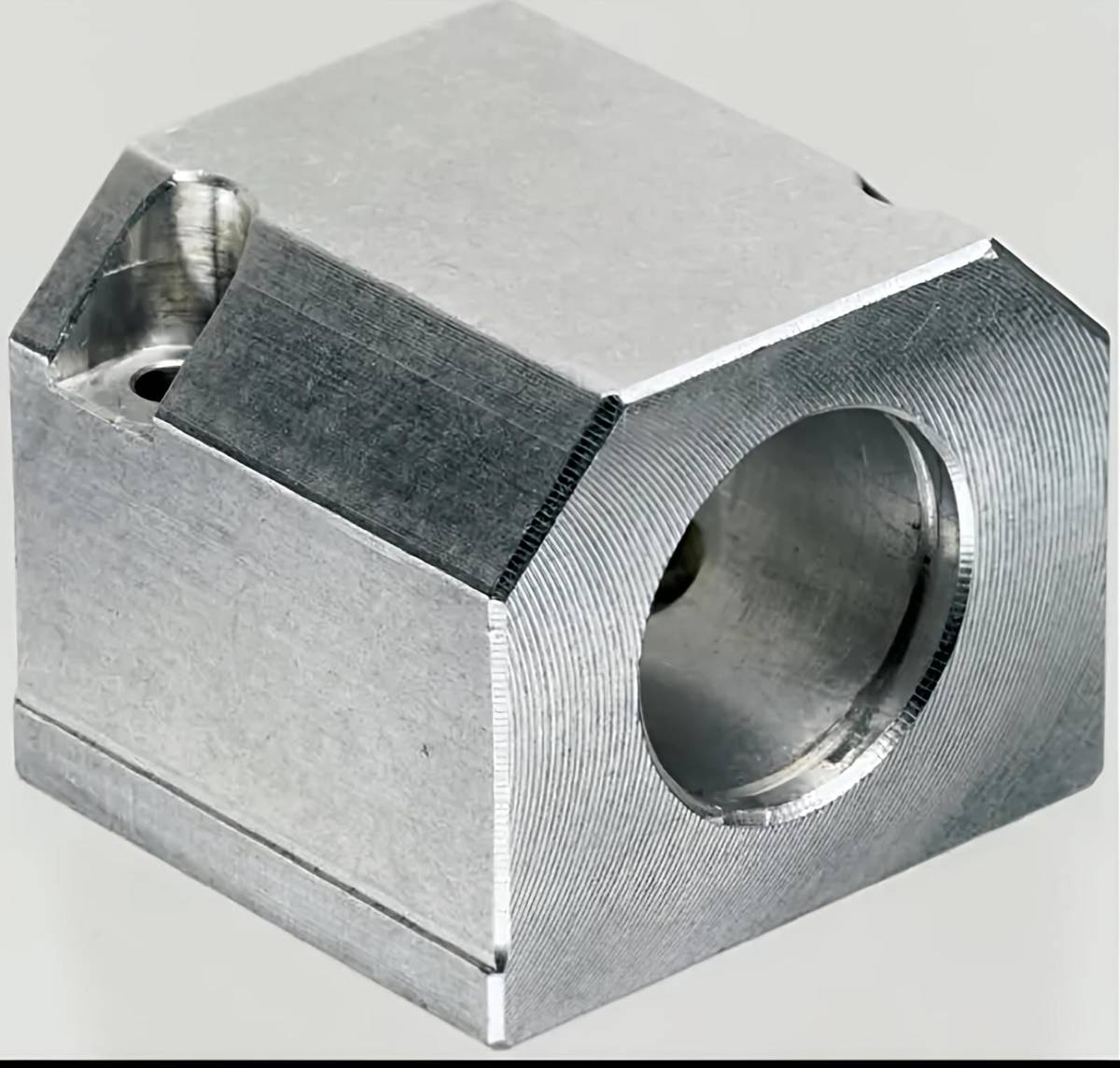 Aluminium Square Block – Threaded Side Bore