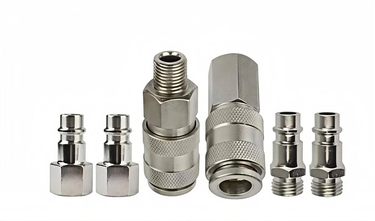 Pneumatic Quick-Connect Couplings – Multi-Size Set